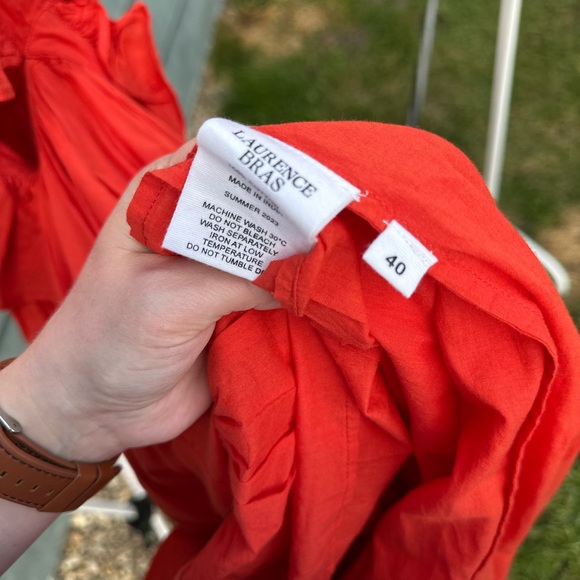 Laurence BRAS COTTON  Red Maxi Dress - Picture 7 of 16